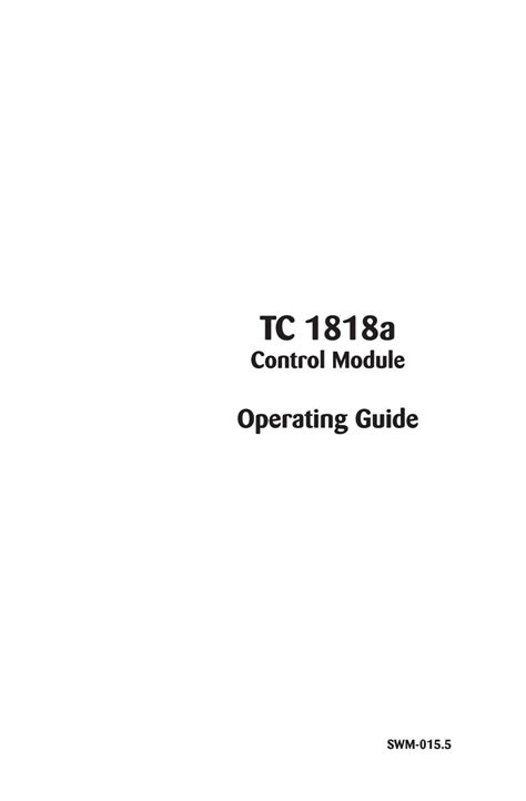 TC 1818a Control Module - Thermon Manufacturing Company