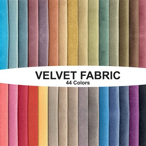 VELVET Upholstery Fabric, Cotton Velvet by the Yard Fabric for Sofa ...