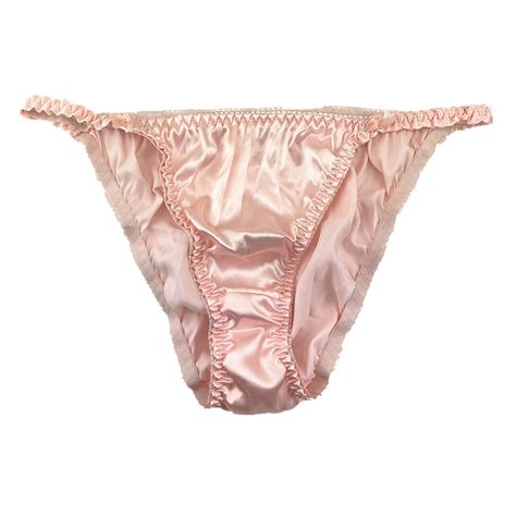 Pcs Lot Womens Sexy Satin String Bikini Briefs Panties Fashion Underwear S XL EBay