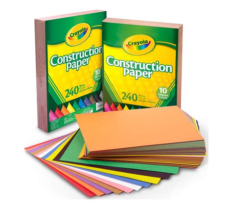 Construction Paper 240 Ct 2 Pack Bundle Crayola