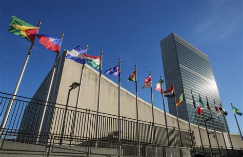 United Nations Building Flags