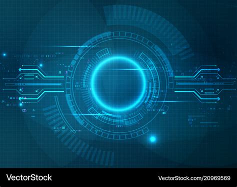 Futuristic Blue Technology Background Royalty Free Vector