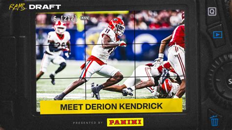 Photos Meet New Rams Db Derion Kendrick Nfl Draft