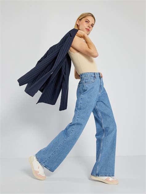 Jean Wide Leg L Bleu Kiabi