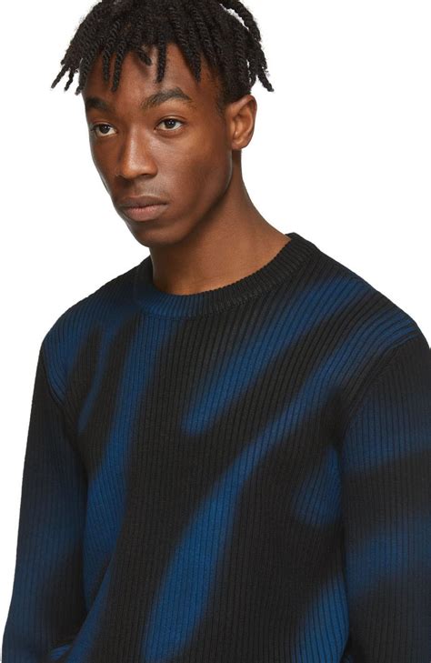 Buy Blue And Black Flame Sweater Cheap Online