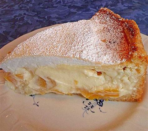 Vanille K Sekuchen Mit Pfirsichen Rezept Schnelle Und Einfache Rezepte