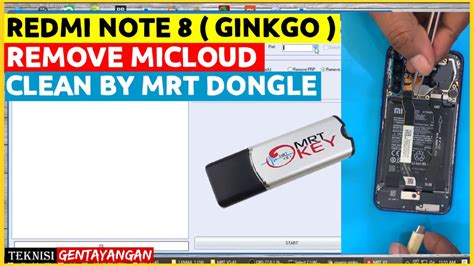 HAPUS MICLOUD MI ACCOUNT XIAOMI REDMI NOTE 8 GINKGO VIA MRT DONGLE