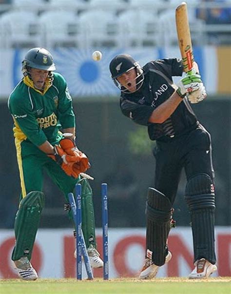 Shaun Pollock Celebrates After Bowling Lou Vincent ESPNcricinfo