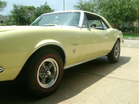 1967 Camaro 350ss Butternut Yellow Classic Chevrolet Camaro 1967 For Sale