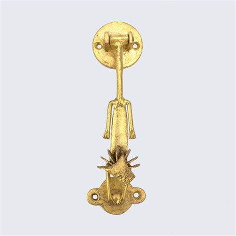 Ghanaian Ashanti Brass Door Knocker Lion Etsy