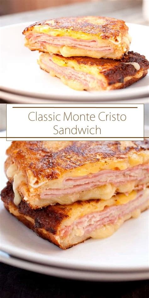 Classic Monte Cristo Sandwich Monte Cristo Sandwich Simple Sandwiches Grilled Ham And Cheese