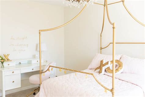 Cream Pink And Gold Tween Bedroom Ideas Julie Blanner