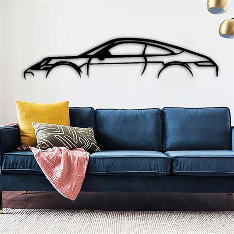 Porsche 911 Wall Art - Metal Car Art - Vita Home