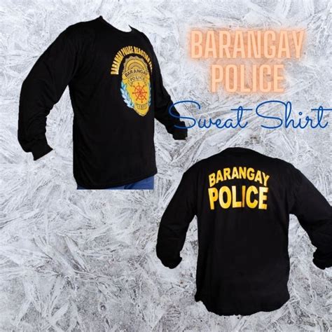 LP Barangay Police Sweatshirt Men And Women Shoulder And Elbow Padded