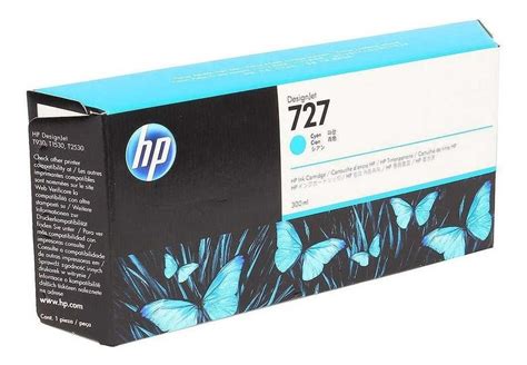 Cartucho Hp 727 F9j76a Cyan Designjet T1500 T1530 T2530 T920 Mercado