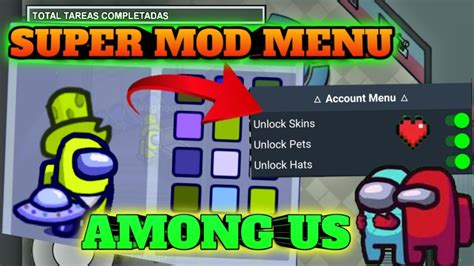 MEJOR MOD MENU DE AMONG US PARA ANDROID ACTUALIZADO TODO