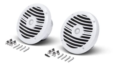 Rockford Fosgate Rm0652 Prime Series 6 5 White 100 Watt Coaxial Waterproof Marine Speakers