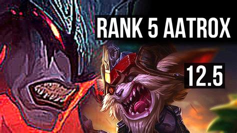 AATROX Vs KLED TOP Rank 5 Aatrox 13 1 3 1 9M Mastery 1100 Games