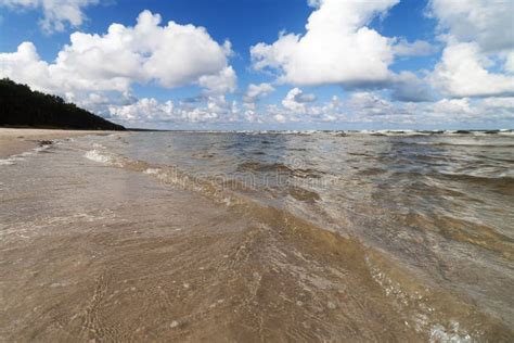 Baltic sea water. stock image. Image of light, cloud - 77617531