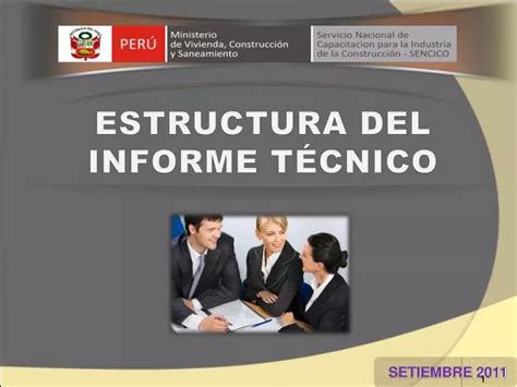 PPT ESTRUCTURA DEL INFORME TÉCNICO PowerPoint Presentation free