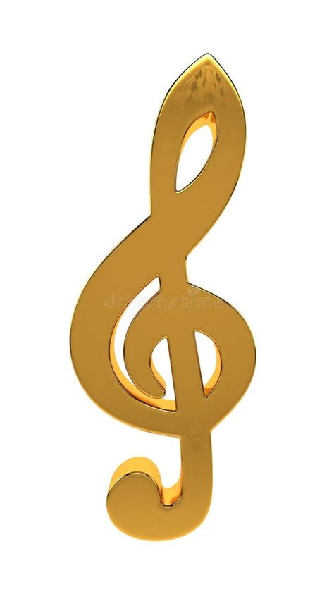 Golden Treble Clef Stock Illustration Illustration Of Design 180525878