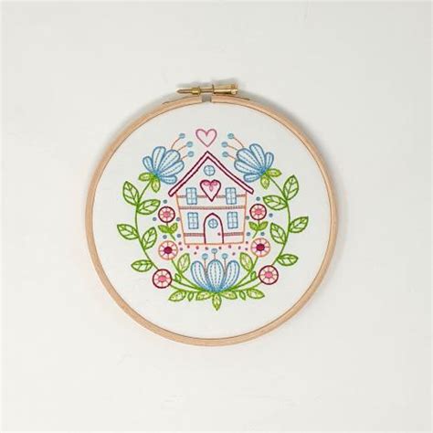 My Embroidery Kit Home Sweet Home 6 X 6 Creative World Of Crafts