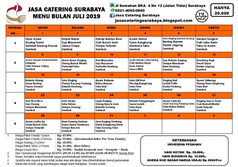 Contoh Menu Catering Harian 50 Koleksi Gambar