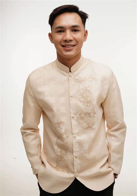 Mens Jusilyn Satin Premium Barong Tagalog Coat Joseph Etsy Barong