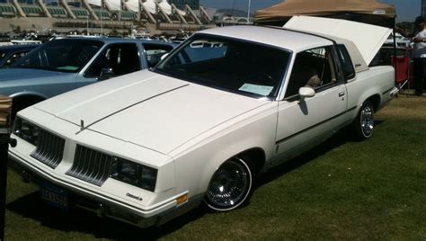 My 1984 Cutlass Supreme Brougham Lowrider At The Car Show Sea Port Village Lowriders Car