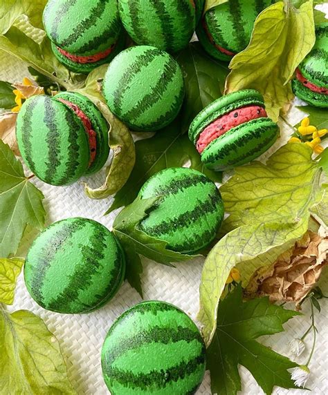 MACARONSLADY On Instagram Watermelon Macarons By La Lan Macarons