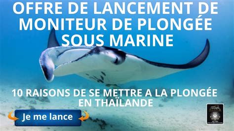 Offre de lancement de moniteur de plongée sous marine 10 raisons de se