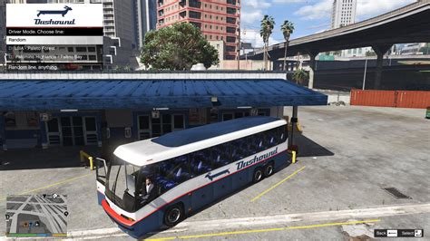 Long Travel Bus Service Driver Passenger Gta5
