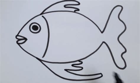 Fish Cara Melukis Ikan Dengan Mudah Cute Stick Figure Small Fish Ai