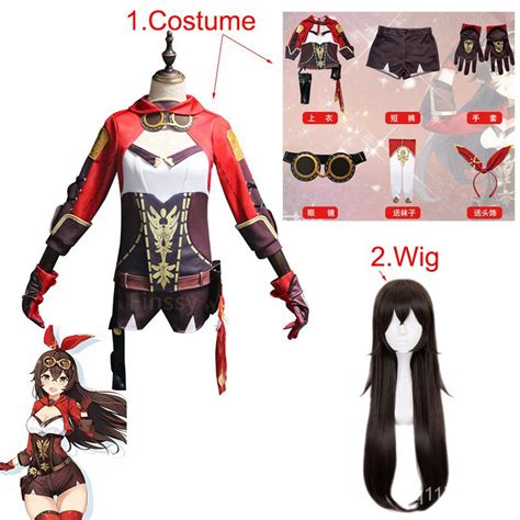 Jual Genshin Impact Amber Cosplay Performance Costume Halloween Womens