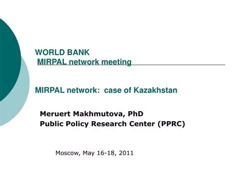 Ppt World Bank Mirpal Network Meeting M Irpal Network Case Of