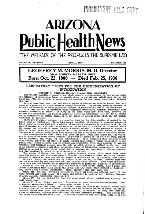 Arizona Public Health News April 1936 Arizona Memory Project