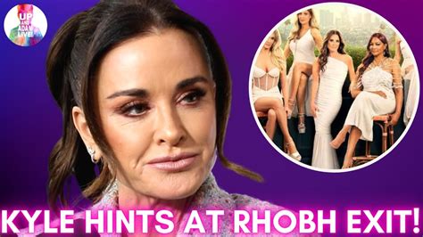 Kyle Richards Hints At Her Rhobh Exit Watch The Clip Bravotv Youtube