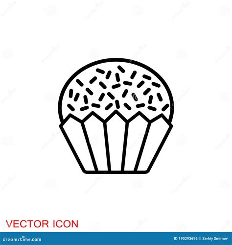 Brigadeiro Icon Vector. Brazilian Sweet Brigadier Design Illustration ...