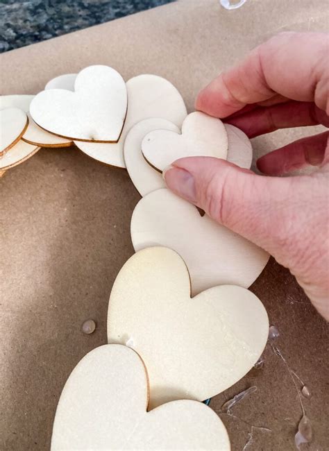 Diy Valentines Day Magic Wooden Heart Shaped Wreath Cottage On