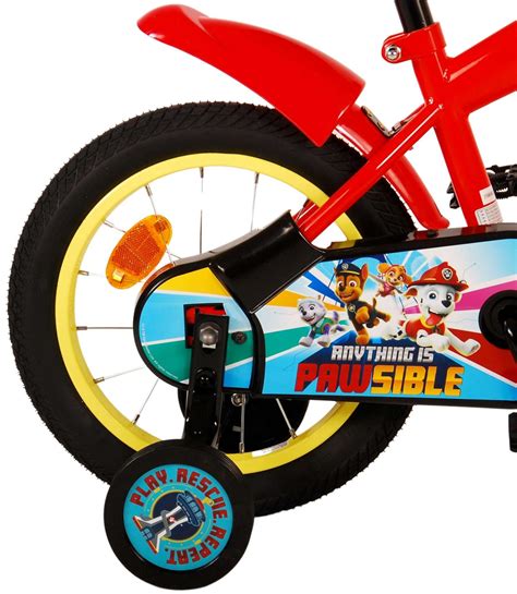 Paw Patrol Kinderfiets Jongens Inch Rood Blauw