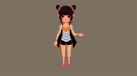 Low Poly Girl 3d Model By Stellarstro 4580c1d Sketchfab