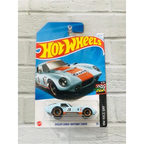 Regular Hot Wheels Shelby Cobra Daytona Coupe Gulf Blue Shopee Malaysia