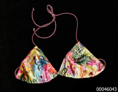 Rainbow Tropical Triangle String Bikini Top Works Collections Sea Museum