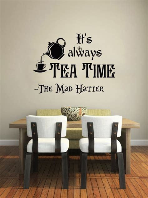 Alice In Wonderland Wall Decal Devis Vinyle Autocollant Etsy