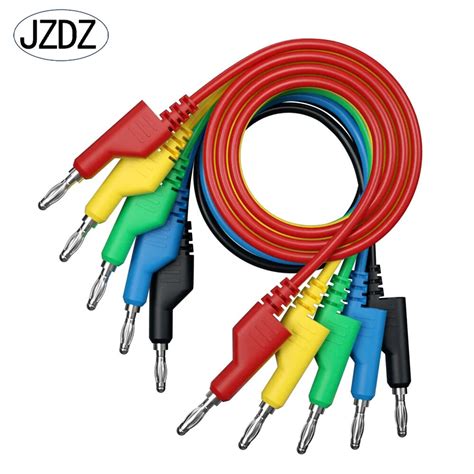 JZDZ 5pcs Multimeter Test Leads 4mm Banana Plug To Banana Plug