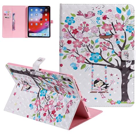 Ipad Pro 11 Inch Case 2018 Allytech Pu Leather 3d Cute Pattern Slim Fit Lightweight Not