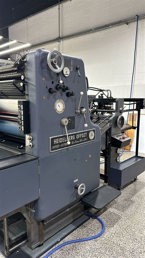 Impressora offset Heidelberg SORM ano 1977 AC Máquinas