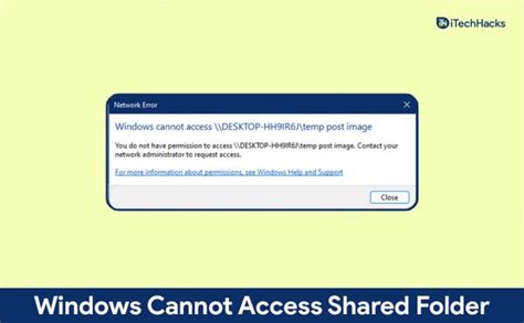 Fix Windows Cannot Access Shared Folder Error Easily Ways