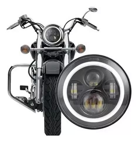 Optica Faro Cree Led 7 Pulgadas Moto Harley Davidson Jeep