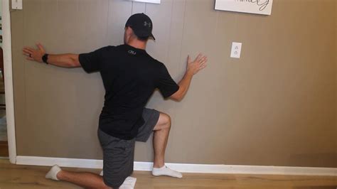 Kneeling Thoracic Rotation On Wall Youtube